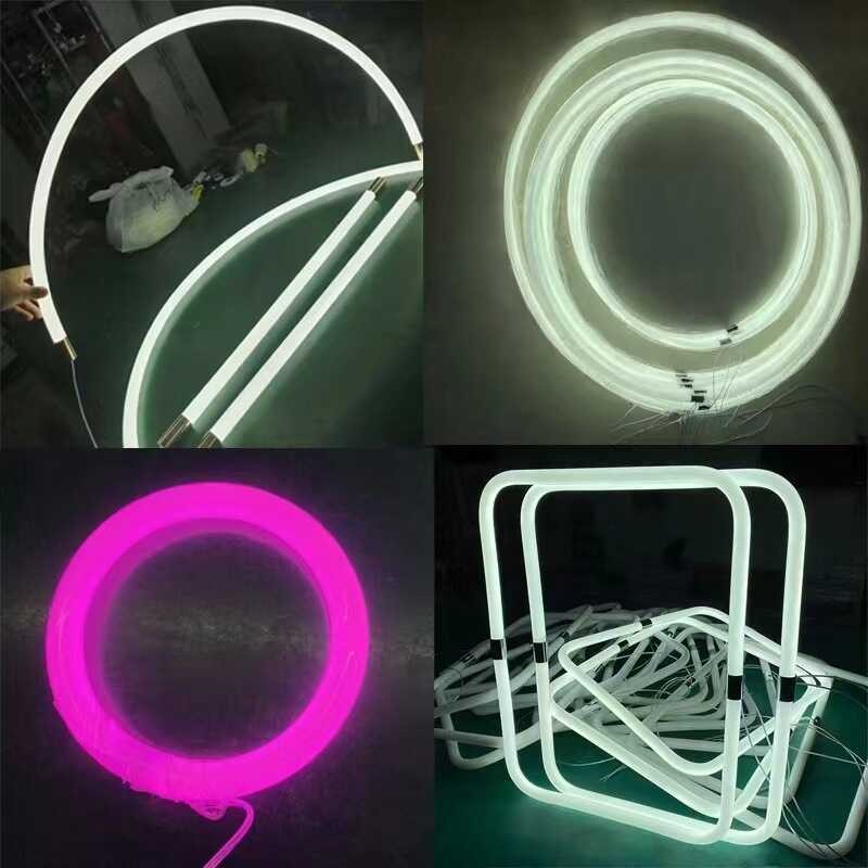 LED 360 degree luminous circular tube, acrylic baking curved circular ...