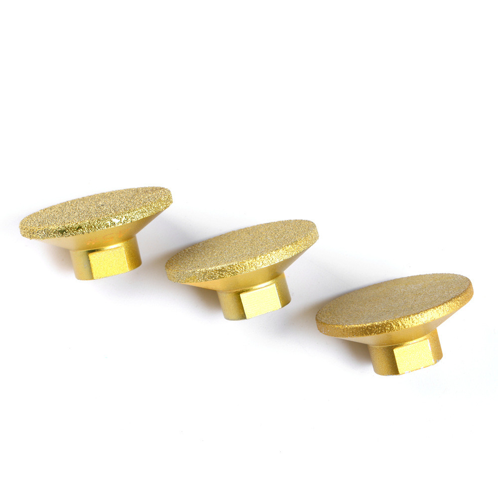 2-Pack 100# M10 Brazed Flat Grinding Head – For Marble, Quartz, Stone & Concrete Polishing (50mm)