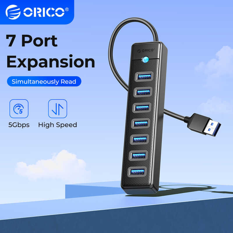 ORICO Extension 3.0 Docking Station 7 Ports Splitter Switch Multi Plug ...