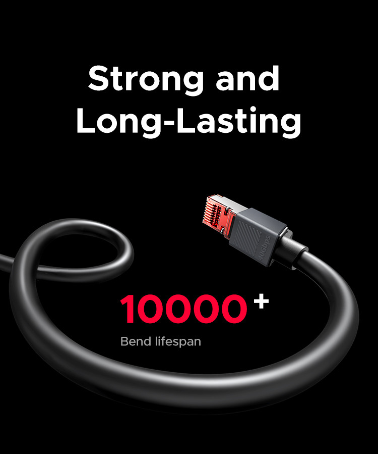 UGREEN 40Gbps CAT8 Ethernet Cable 2000MHz Gold-plated Connector CAT8 ...