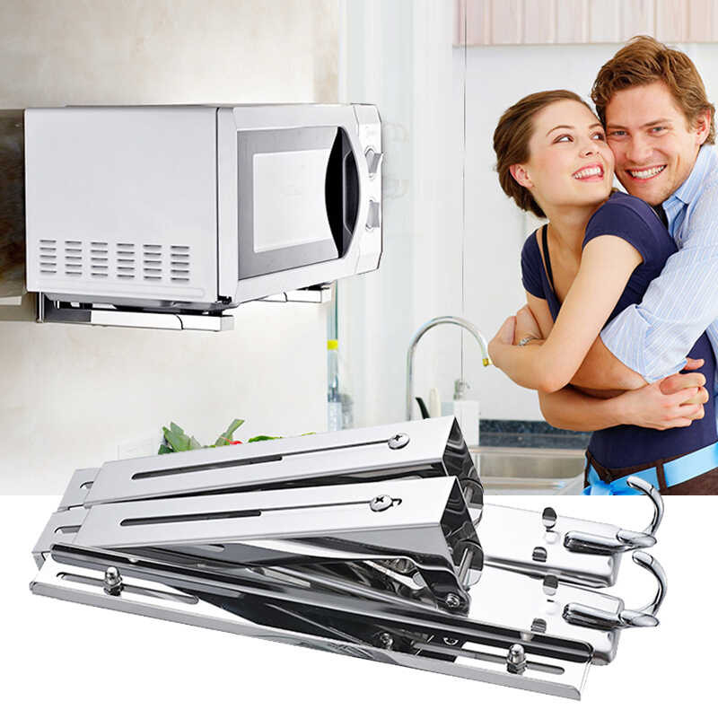 Steel Stainless Microwave Foldable Oven Shelf Rack Support Frame ...