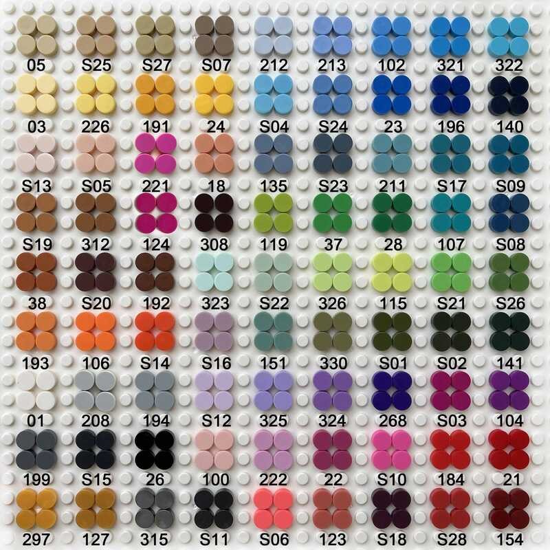 Bulk E Buy Tile 1X1 Round 98138 DIY Pixel Art Stuff Remix 91 Colors ...