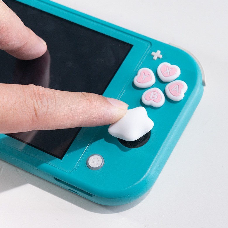 for Nintendo Switch Lite Silicone Button Sticker Lite Joystick Cap Game ...