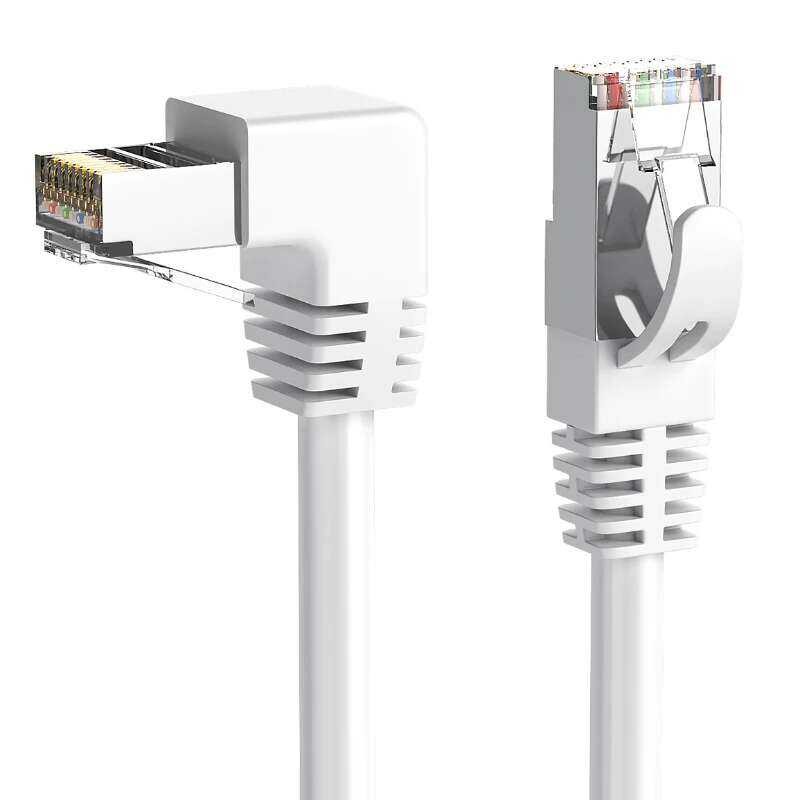 Cd 2 Cat6 Ethernet Cable Rj45 Right Angle UTP Network Patch Cord 90 ...