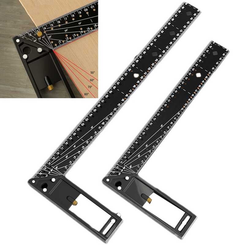Multi-Angle 7 Measuring Ruler Tool High Carbon Steel 90 Degree ...