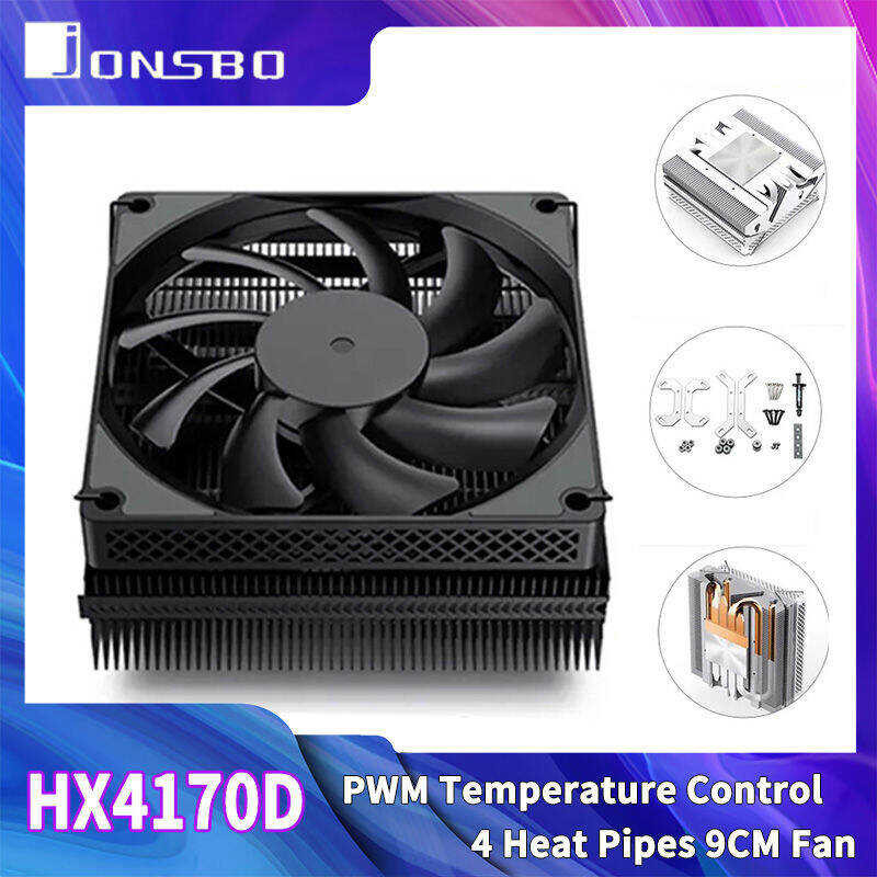 JONSBO ♚ Hx4170d Air CPU Cooler Radiator 4 Pin PWM 3300R Coog Fan For ...
