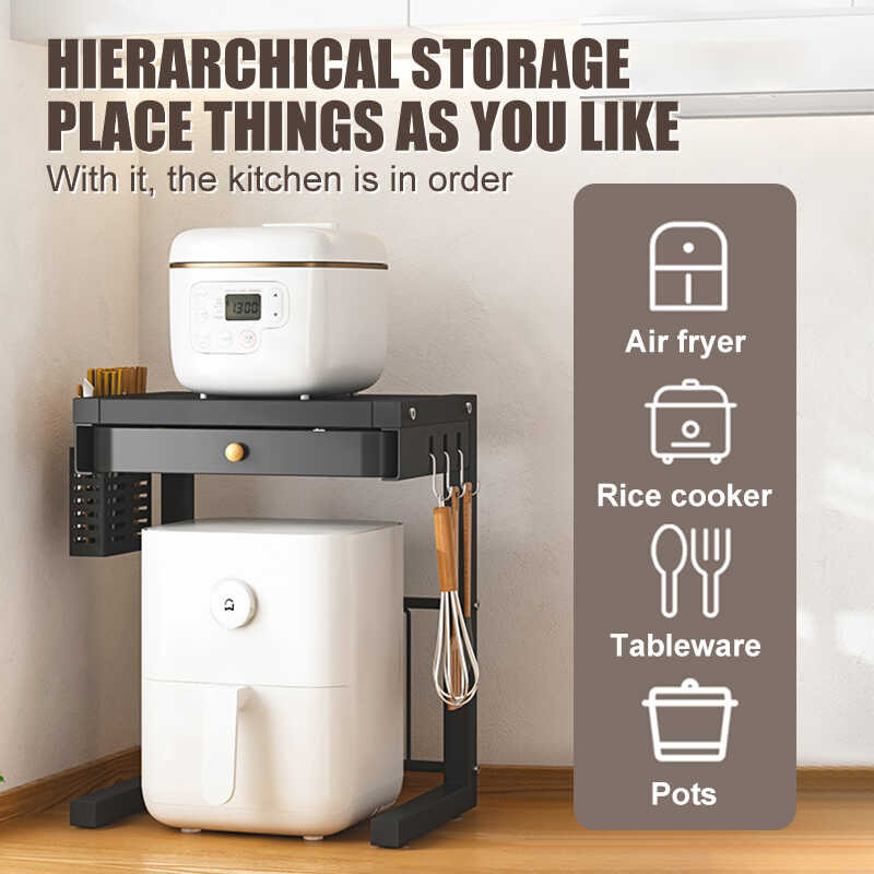 Kitchen Rice Cooker Countertop Discharger Small Appliance Storage ...