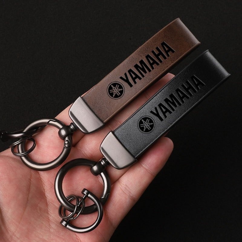 Luxury Genuine Leather Keychain Key Ring Customized Gift 3D Embossed ...