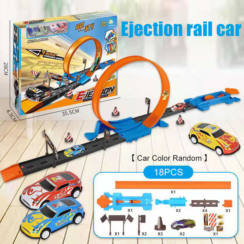 LY Hotwheels Race Track Car Model Toy S Catapult Rail Racing Cars DIY ...