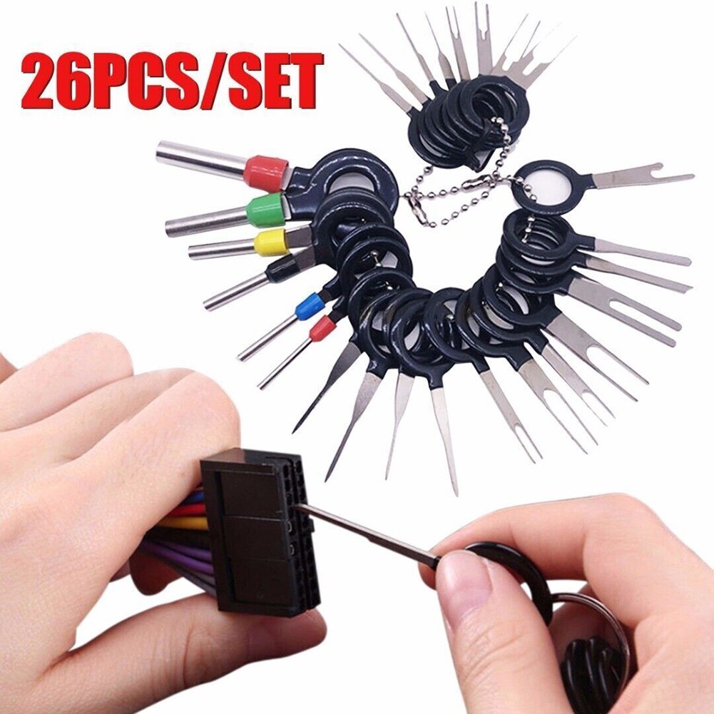 26 Piece Connector Tool Set 26-Piece Automotive Wire Terminal Tool Kit – Pin Removal & Connector Crimping Tools Terminal Ejector Kit - Foto 6