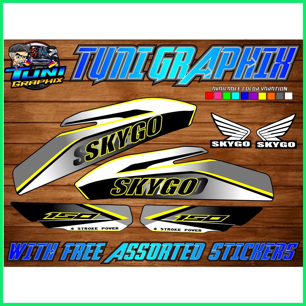 SKYGO 125 / 150 DECALS TMX STYLE | Shopee Philippines