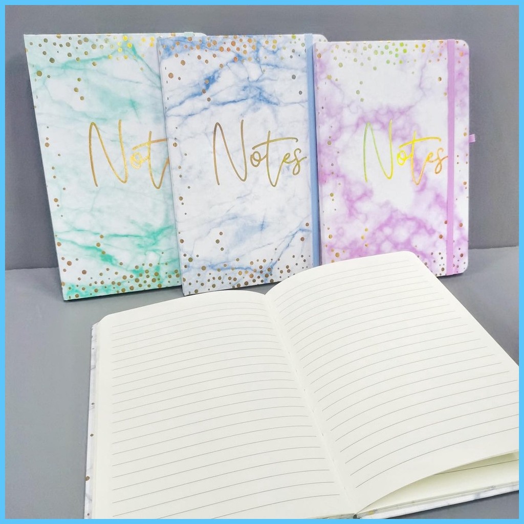 A53783-7L] NOTES MARBLE HARDBOUND NOTEBOOK | Shopee Philippines