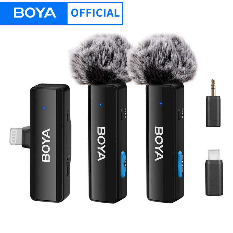 BOYA BOYAK Isang Wireless Lavalier Microphone Para Sa Iphone Ipad