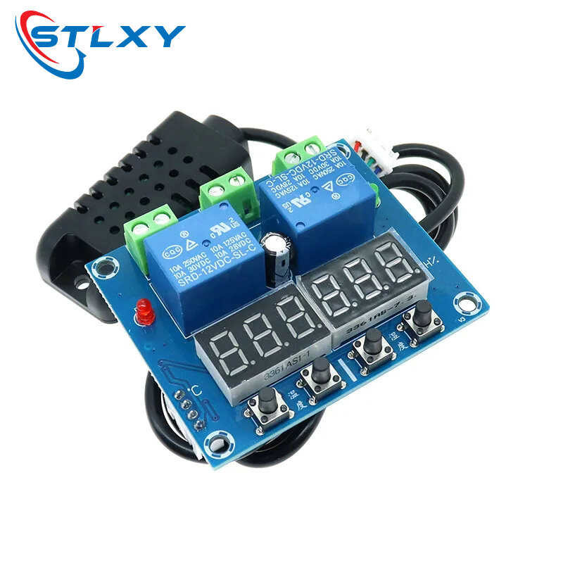 12V ZfxM452 DC LED Digital Thermostat Temperature Humidity Control
