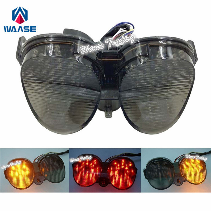 thumbnail image 2 of Integrated LED Tail Light For Yamaha YZF-R6 2001–2002 – Red/Yellow, ABS Plastic, Pre-Drilled 2 of 2