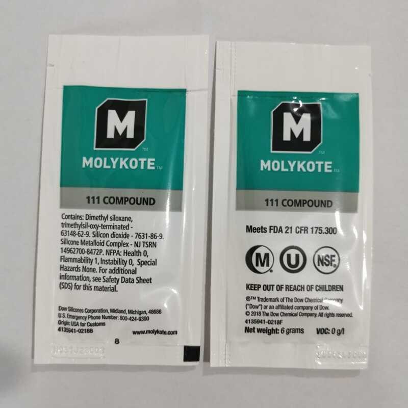 Dow Corning DC111 valve at faucet lubrication MOLYKOTE 111 pressure ...
