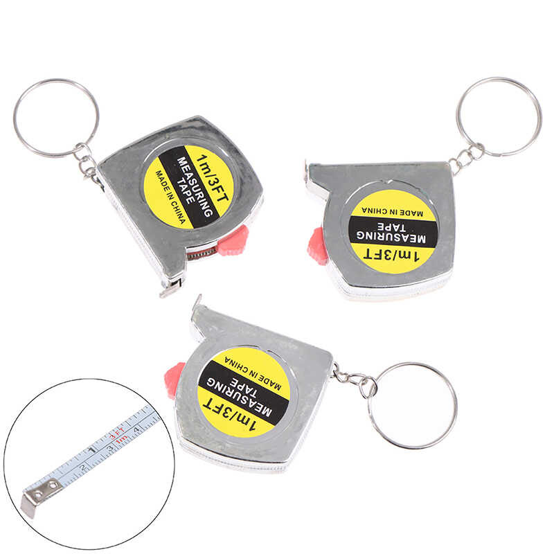 1M/3ft 9 Retractable Stainless Steel Pocket Measuring Ruler Tape ...