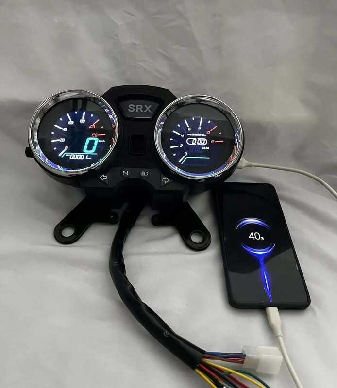 Motorcycle 2A Dashboard Speedometer Digital For Vento Ryder 150,Workman ...