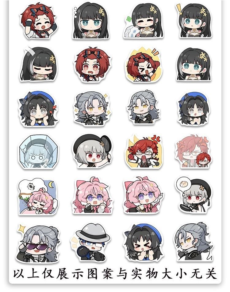 Wuthering Waves Cute Character Stickers Encore Yinlin Waterproof Decals ...