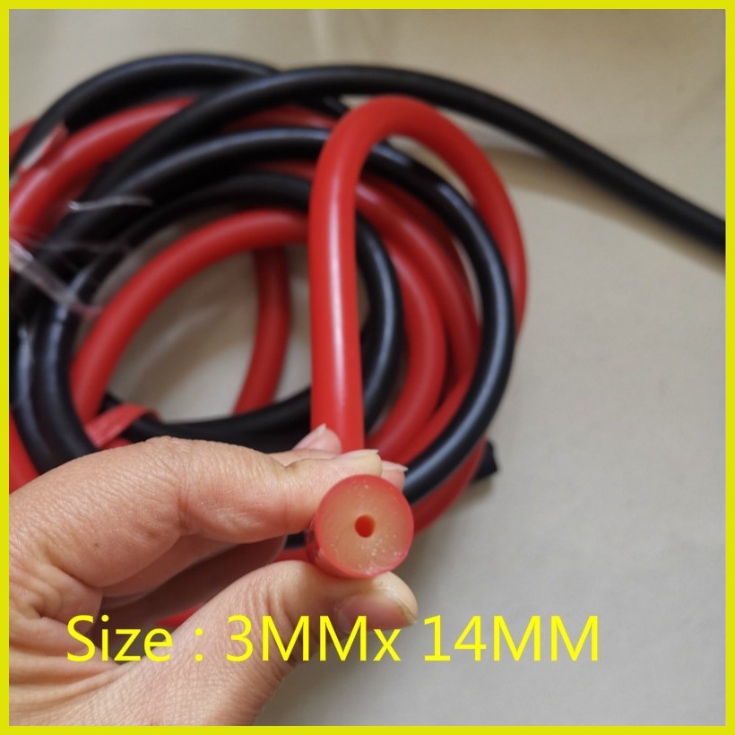 ☂ 2.5x14mm 3x14mm Spearfishing gun rubber sling DIY rubber tube