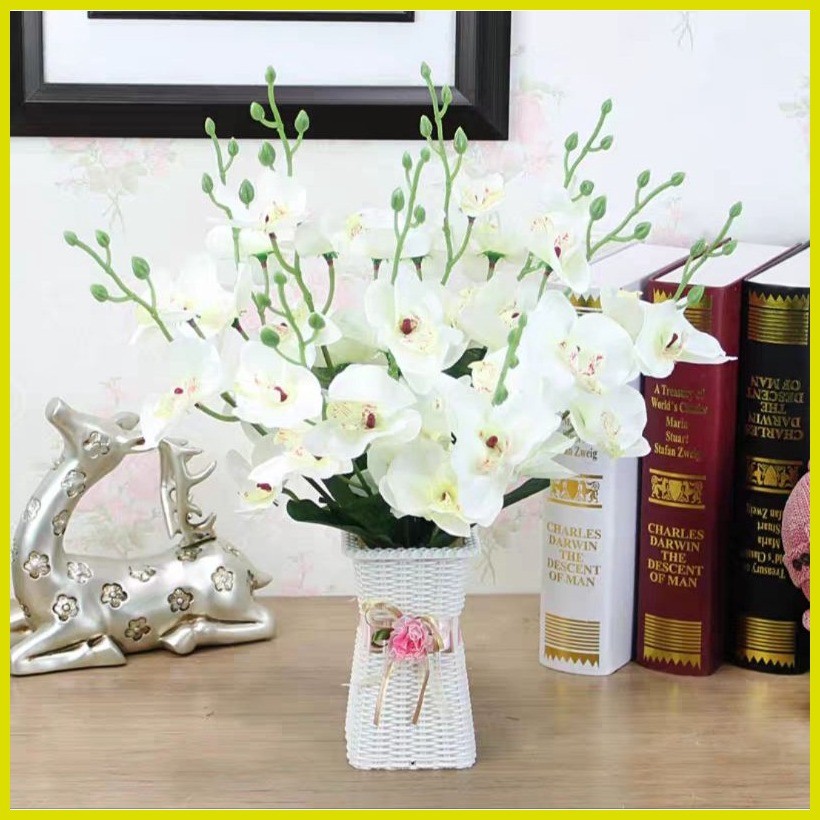Free Replacement 7 Head New Buko Orchids Artificial Flower for Placing ...