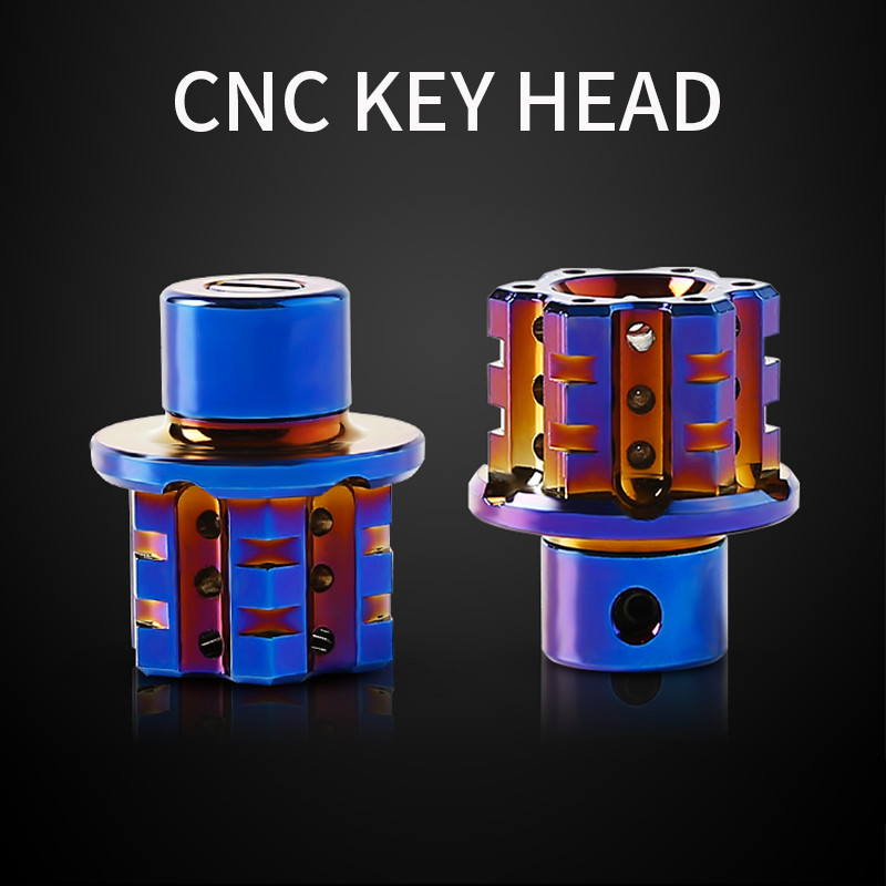 Universal Motorcycle Key Head Modified Key Cover with CNC Key Head Gear ...