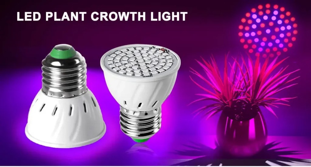 220V E27 60LEDs Plant Grow Light Phyto Lamps Led Full Spectrum Growing ...