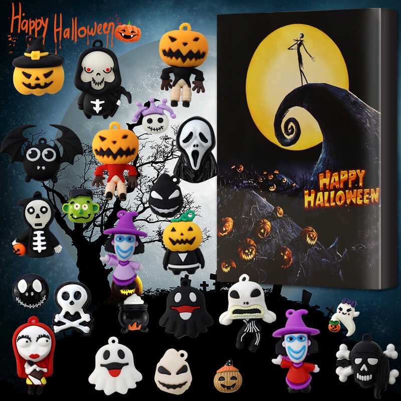24 2023 New Countdown Calendar Horror Night Halloween Gothic Doll 24 ...