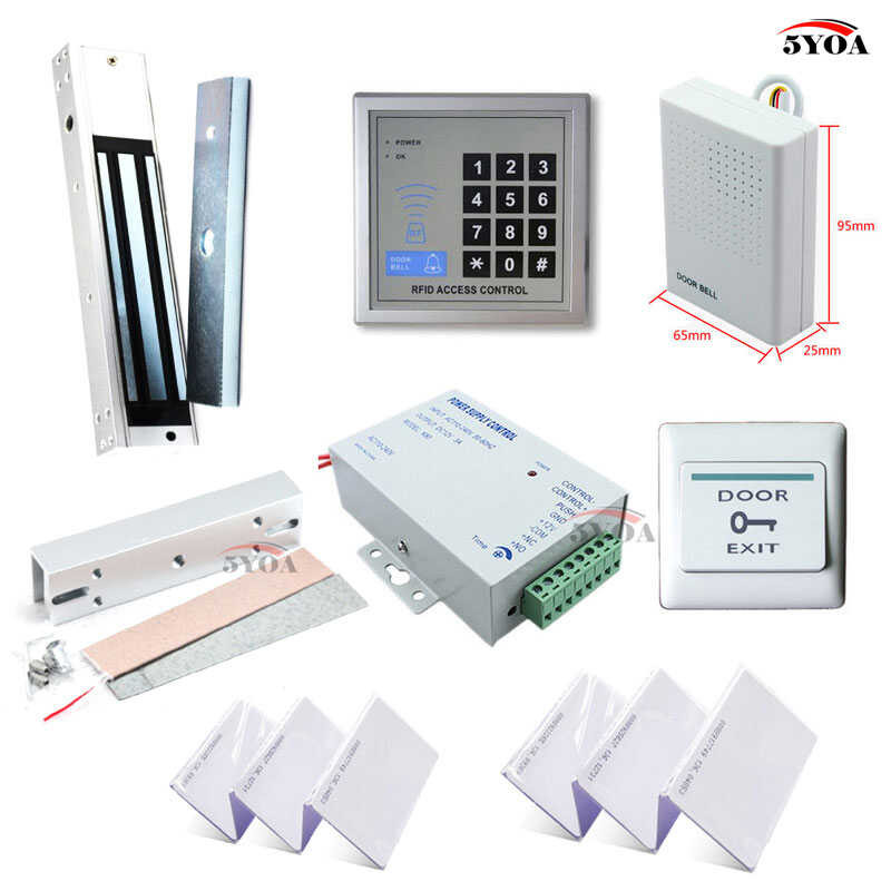 143 Access RFID Control System Kit Frame Glass Door Set+Eletric ...