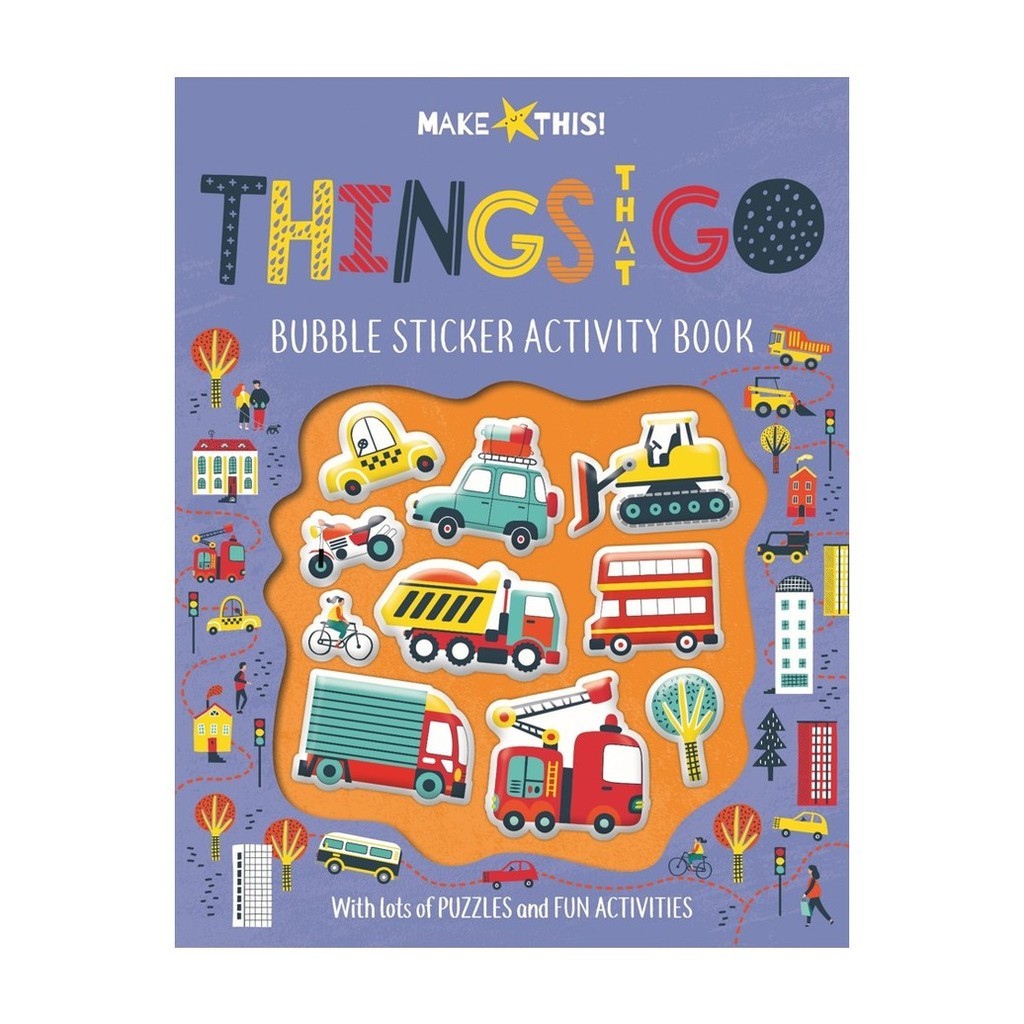 Things That Go Activity Book With Bubble & Activities for Kids | Shopee ...