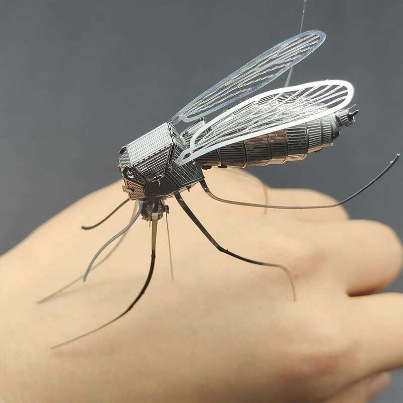 Tiger mosquito 3D tatlong-dimensional metal insect DIY handmade puzzle ...