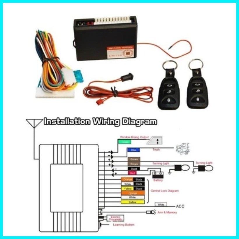 Car Door Lock Remote Central Keyless System Central Locking with Remote ...