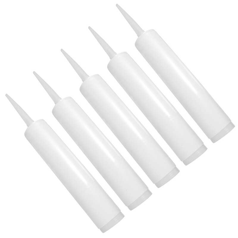 5 0Ef Pcs Glass Bottle Refillable Caulk Tube Grout Tubs Glue Empty