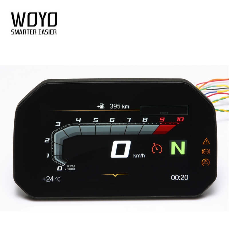 Wearproof Motorcycle Instrument Digtal Speedometer Fuel Meter TFT ...