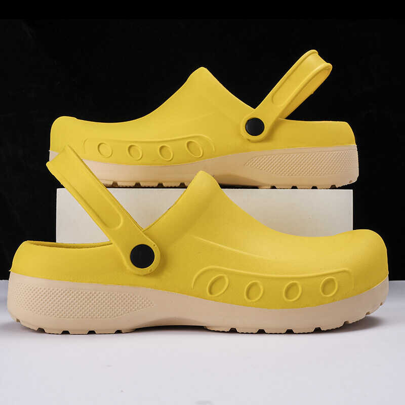 NT Of Chef For Men Clogs Kitchen Non-Slip Oil Work Slip On Resistant ...
