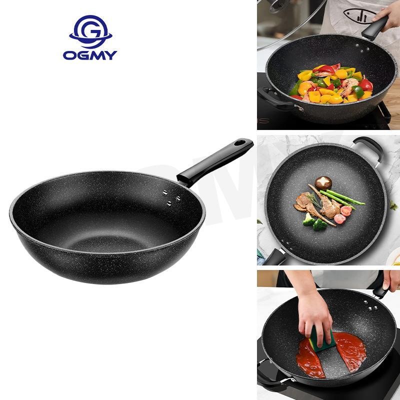 OGMY NonStick HighQuality Medical Stone Wok 3 Layers Of NonStick
