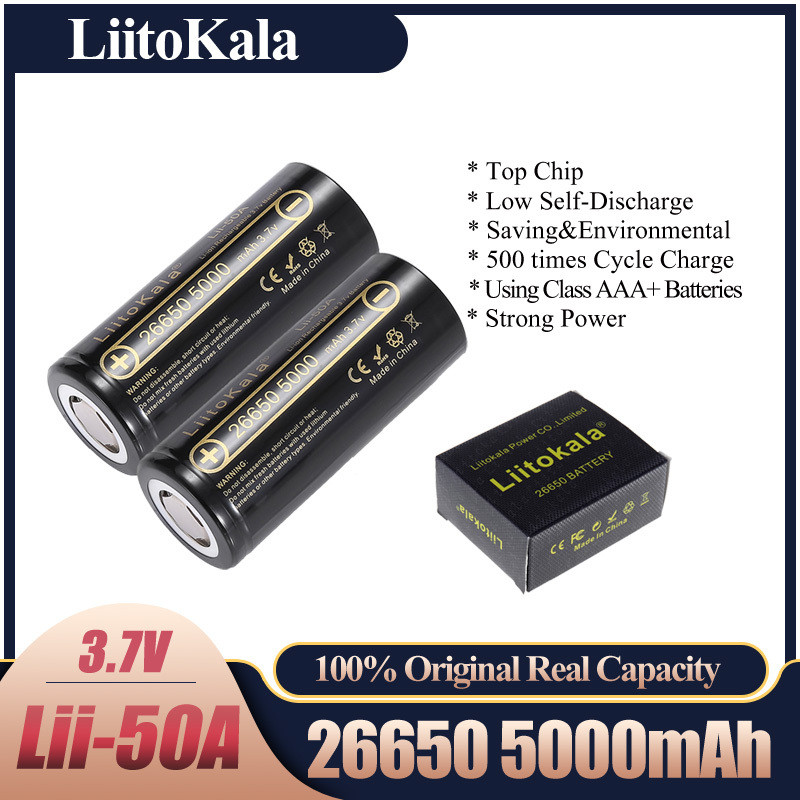 Hk Liitokala Lii A Mah Lithium V Mah Rechargeable