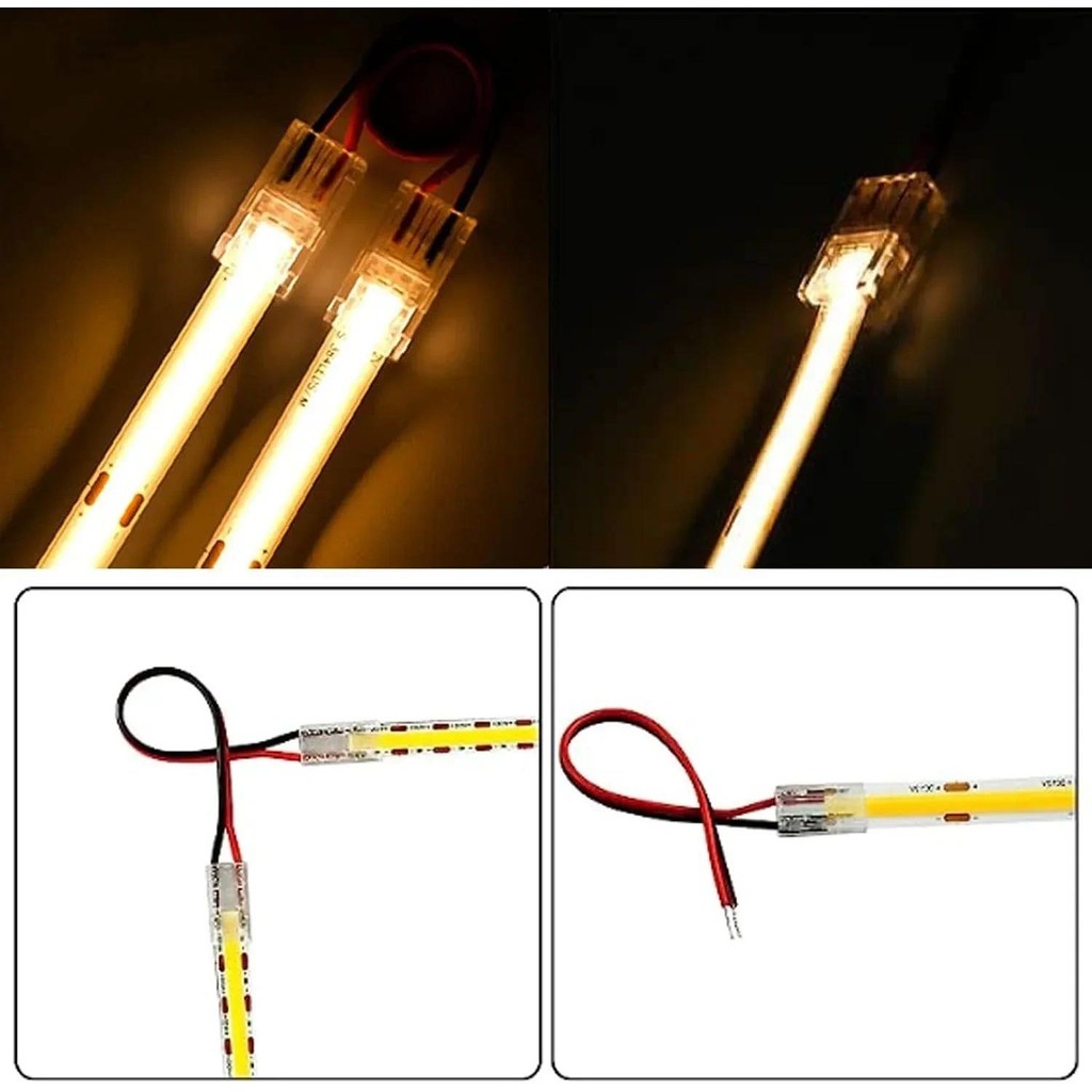 5/10 Pcs 5mm/8mm/10mm 2Pin 3pin 4pin SMD Led COB Double Head Connectors ...