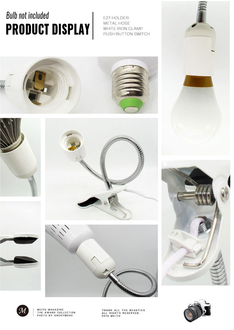 E27 screw port bulb holder universal socket power bulb socket with