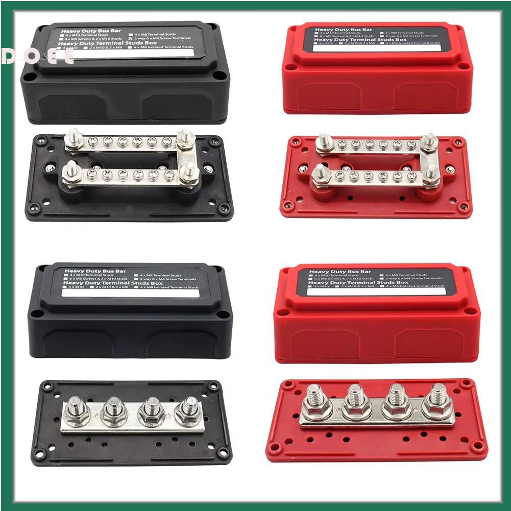 ˇ≮ 300A 48V DC Busbar Box 4/12 Terminal M10/M6 Studs Module Design ...