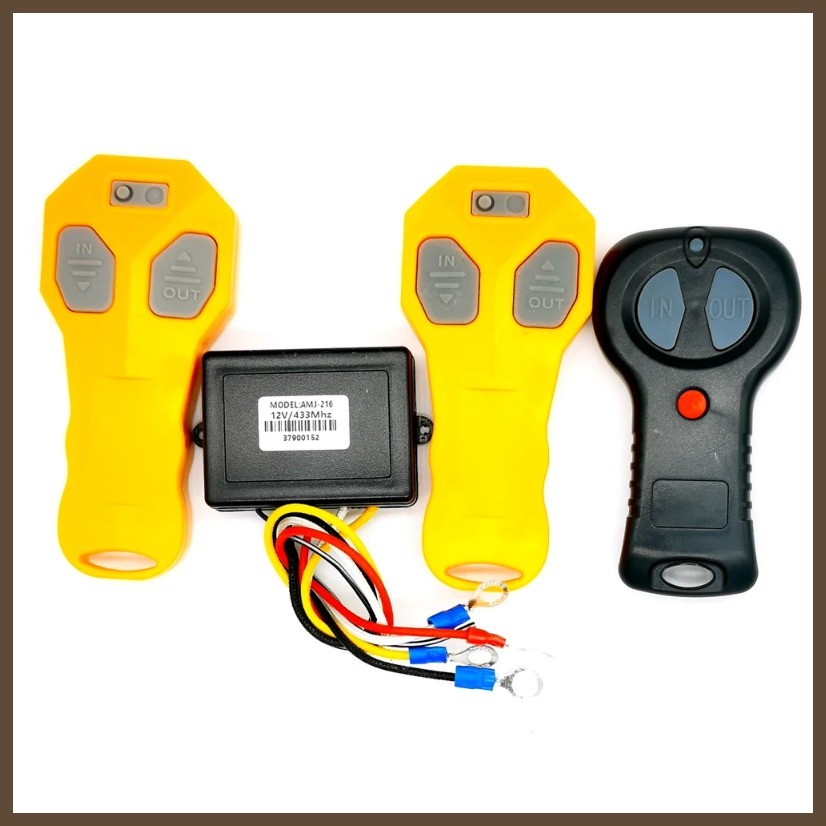 3X 12V 12Volt 50Ft Winch Wireless Remote Control Set For Truck Jeep ATV