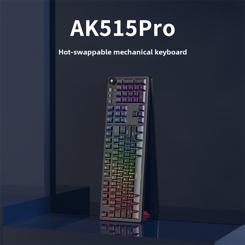 AJAZZ AK515 Mechanical Keyboard wired and 3mode Fullkey Hot Plug 108