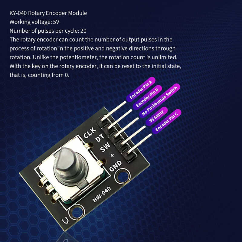 Module Rotary Encoder for Arduino Brick Sensor Development Round Audio ...