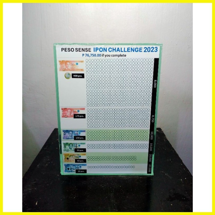 GLASS ALKANSYA with 2024 IPON CHALLENGE CHART Shopee Philippines