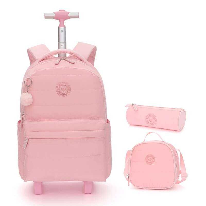 Fa Backpack 2 School Set Rolg For Girls Students Wheeled Trolley With ...