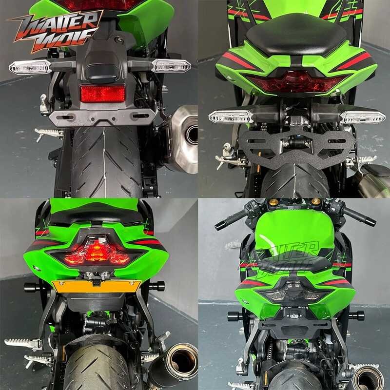 Invisible License Plate Kawasaki ZX4R & ZX4RR - Fender Eliminators