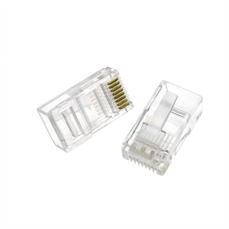 8P8C High quality RJ-45 Gold plated RJ45 Modular Cat5 CAT5e Ethernet ...