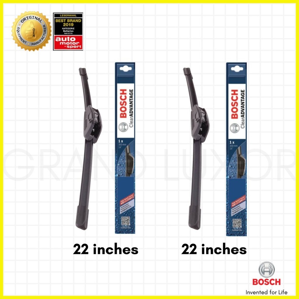 Bosch Clear Advantage Wiper Blade Set For Toyota Hiace Grandia Present