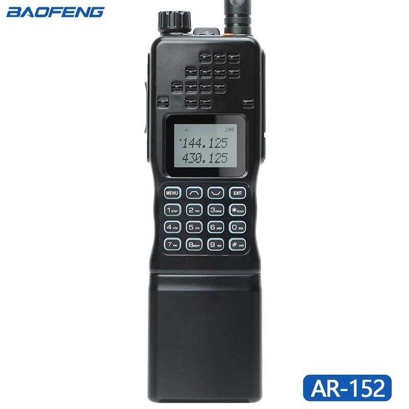 Baofeng AR-152 15W Walkie Talkie Dual Band Tri-Power Zwei-Wege-Radio 12000mAh Akku Taktischer Langstrecken-Transceiver Für Reisen