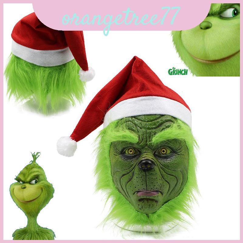 Green Rascal Adult-friendly Monster The Grinch Cosplay Mask Christmas ...